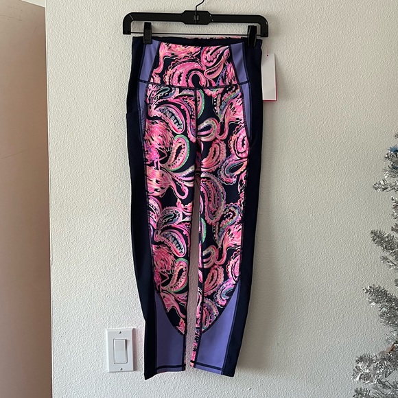 {Lilly Pulitzer} Brand New Weekender High Rise Midi Leggings - Picture 7 of 13